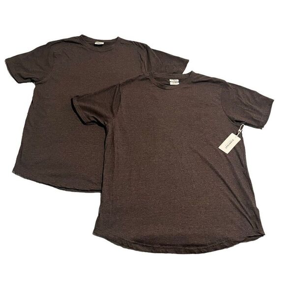 UH Urban Heritage Everyday T-Shirt 2 Pack Mens Medium Gray Plain Tee Under Shirt - Picture 1 of 8